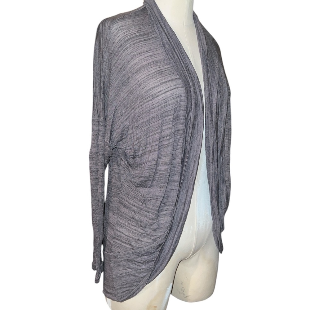 GINGER G | WOMENS GREY OPEN FRONT LONG SLEEVE LIGHTWEIGHT CARDIGAN